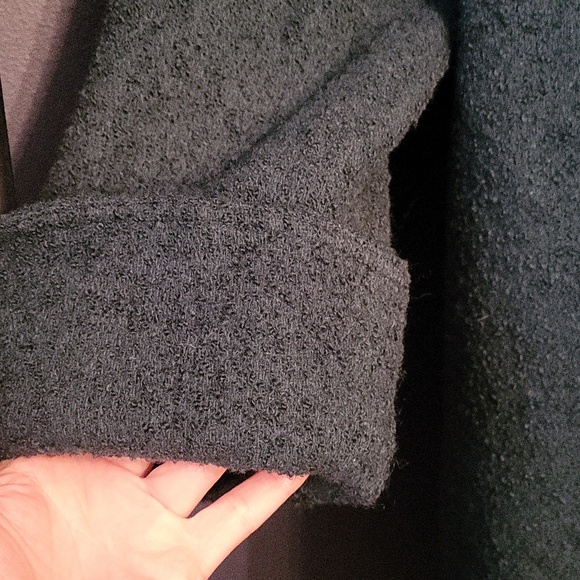 Vintage D & G Green Coat Faur Fur Trim - Picture 3 of 8